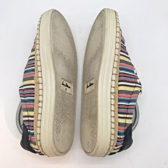 Sam Edelman Kavi Multicolor Striped Sneakers Women's 7M Lace Up Low Top Shoes - Picture 7 of 11